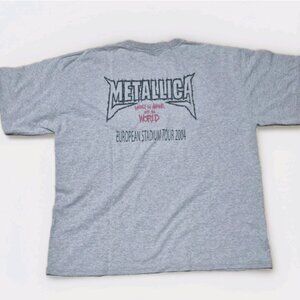 Metallica Madly in Anger with the World Tour European Stadium Tour 2004 Size XL